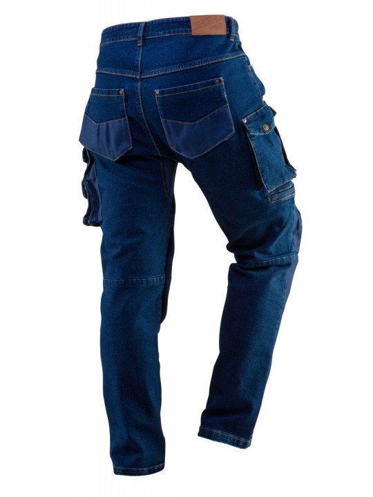 Darbo kelnės DENIM su kelių sutvirtinimais, dydis L
