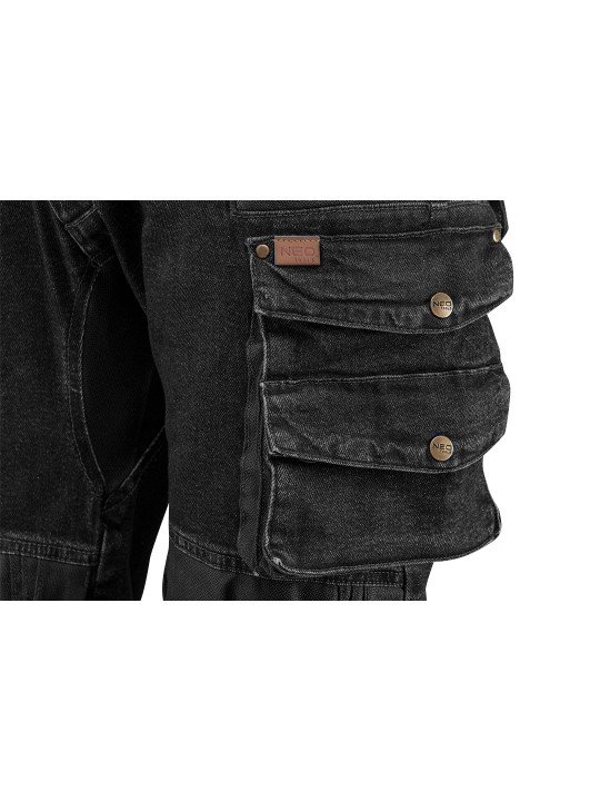 Darbinės kelnės DENIM, juodos, XL dydis