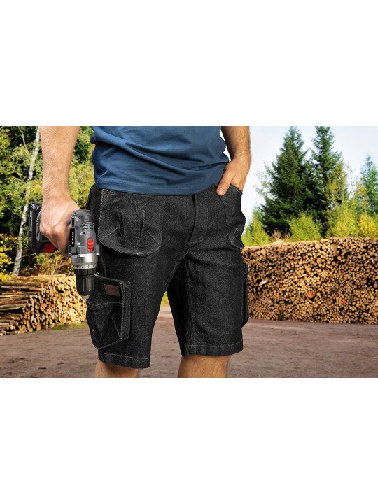 Šortai DENIM, juodi, XXL dydis