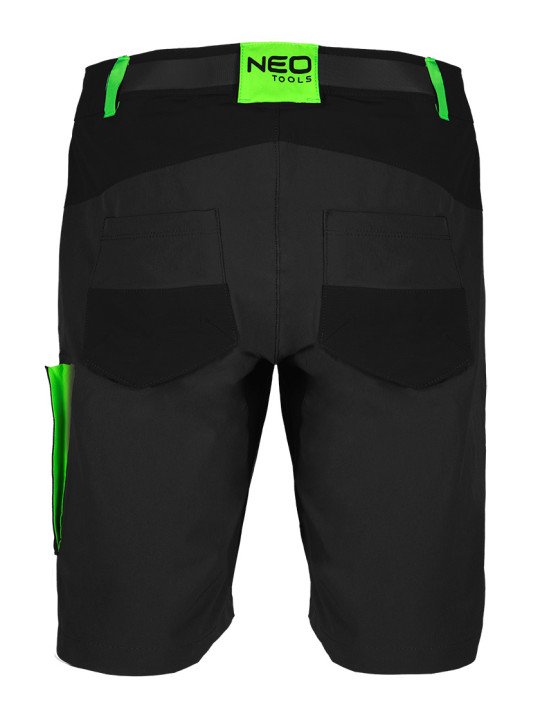Šortai PREMIUM, 4 way stretch, juodi, dydis XS