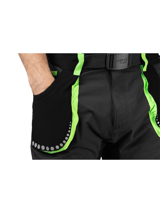 Šortai PREMIUM, 4 way stretch, juodi, dydis XS