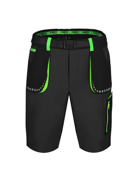 Šortai PREMIUM, 4 way stretch, juodi, dydis XS