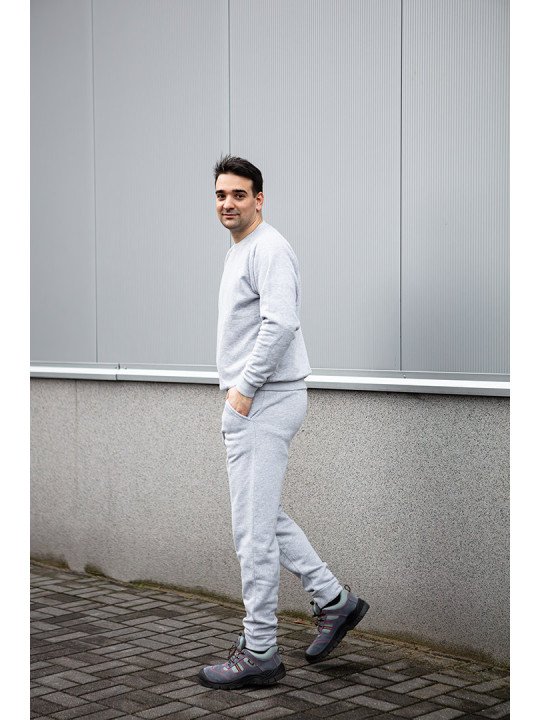 COMFORT sportinės kelnės, pilkas melanžas, XXL dydis