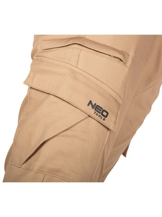 OUTDOOR darbinės kelnės, jogger tipo, smėlio spalvos, dydis XXL