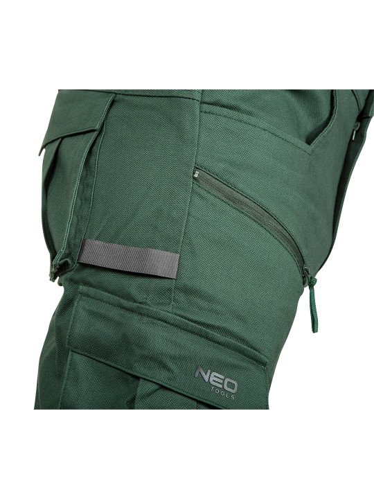 OUTDOOR darbinės kelnės, jogger tipo, žalia, dydis XL