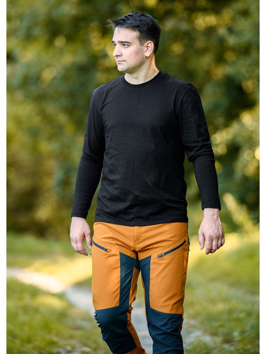 OUTDOOR darbinės kelnės, 4 krypčių ruožas, garstyčių pilka, dydis L