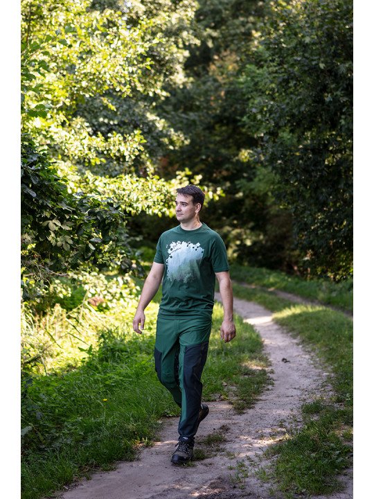OUTDOOR darbinės kelnės, 4 krypčių ruožas, žaliai pilka, dydis S