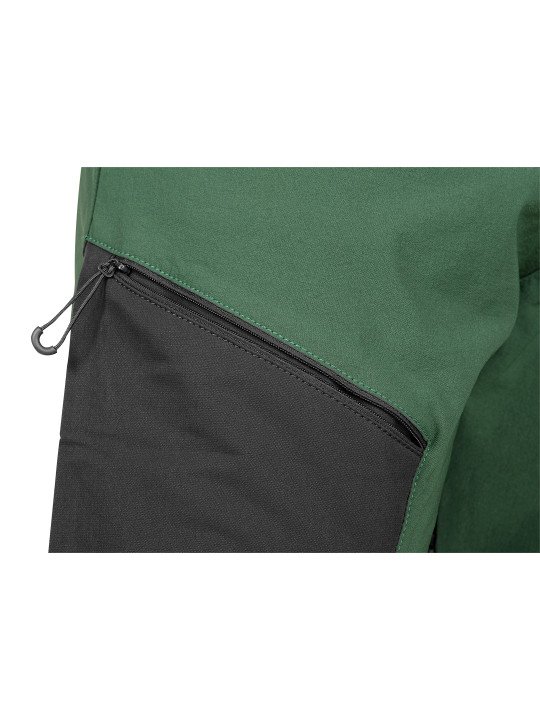 OUTDOOR darbinės kelnės, 4 krypčių ruožas, žaliai pilka, dydis XL