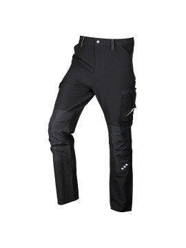 Juodos-žalios, „Mix&amp;Match“ darbo kelnės, 4 kryptimis tempiamos, dydis XXL (81-295-1-XXL) - Mišinių ir rungtynių darbo kelnės, 4 krypčių tempimas, juodai žalios spalvos, XXL dydis 81-295-1-XXL, pateiktas „Neo Tools“, yra kelnės iš „Mix &amp; Match“ lin