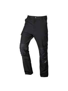Juodos-oranžinės, „Mix&amp;Match“ darbo kelnės, 4 kryptimis tempiamos, dydis XS (81-295-2-XS) - Mišinio ir rungtynių darbo kelnės, 4 krypčių tempimas, juodai oranžinės spalvos, dydis XS 81-295-2-XS, BY NOO Įrankiai, yra kelnės iš „Mix &amp; Match“ linijos