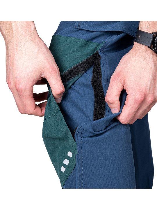 Tamsiai mėlynos-žalios, „Mix&Match“ darbo kelnės, 4 kryptimis tempiamos, dydis XXXL