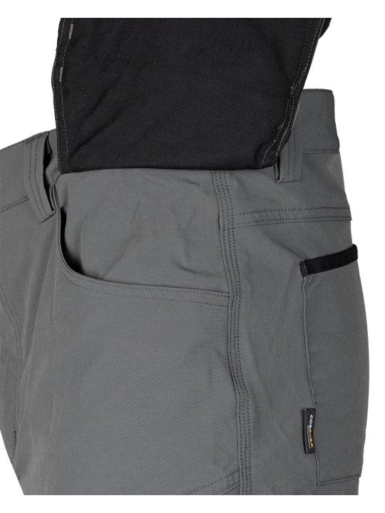 Pilkos/juodos, „Mix&Match“ darbo kelnės, 4 kryptimis tempiamos, dydis XS