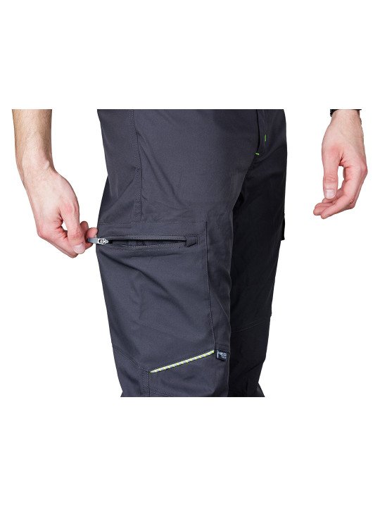Pilkos, „Mix&Match“ darbo kelnės, tamprios, dydžiai XS-XXXL