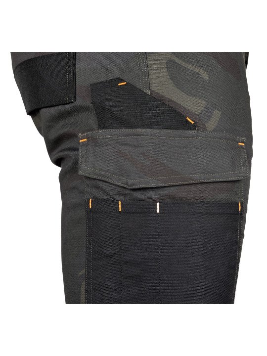 Žalia spalva „Mix&Match“ darbo kelnės, drobė, sutvirtintos „Cordura“ medžiaga, dydis XS
