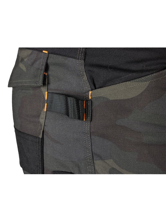Žalia spalva „Mix&Match“ darbo kelnės, drobė, sutvirtintos „Cordura“ medžiaga, dydis XS