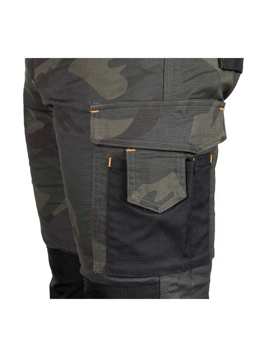Žalia spalva „Mix&Match“ darbo kelnės, drobė, sutvirtintos „Cordura“ medžiaga, dydis XS