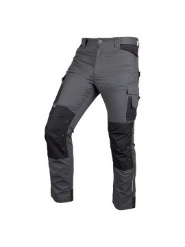 Pilkos/juodos spalvos „Mix&amp;Match“ darbo kelnės, drobė, sutvirtintos „Cordura“ medžiaga, dydis S (81-350-2-S) - Mišinių ir rungtynių darbo kelnės, drobės, „Cordura“ armatūros, pilkos juodos spalvos, „Neo Tools“ dydžio S 81-350-2-S yra darbo drabužių mo