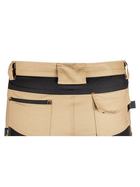 Smėlio/juodos spalvos „Mix&Match“ darbo kelnės, drobė, sutvirtintos „Cordura“ medžiaga, dydis M