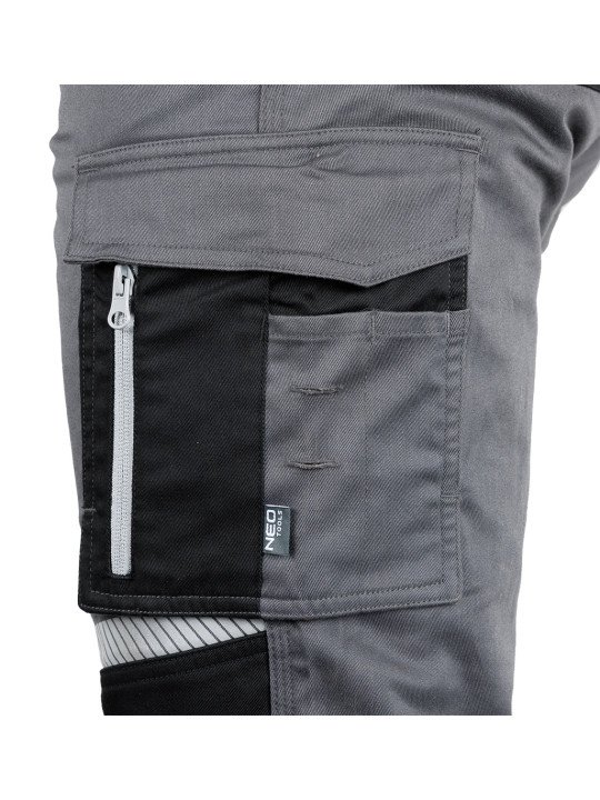 Pilkos - Juodos „Mix&Match“ darbo kelnės, dydis XL