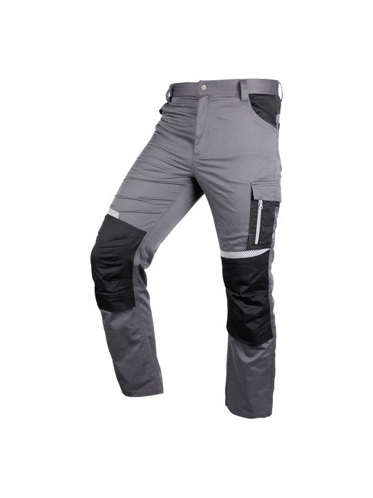 Pilkos - Juodos „Mix&Match“ darbo kelnės, dydis XL