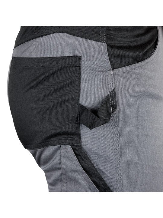Pilkos - Juodos „Mix&Match“ darbo kelnės, dydžiai XS-XXXL