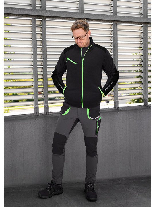 PREMIUM darbinė vilna, juoda, Cordura sutvirtinimai, dydis XXXL