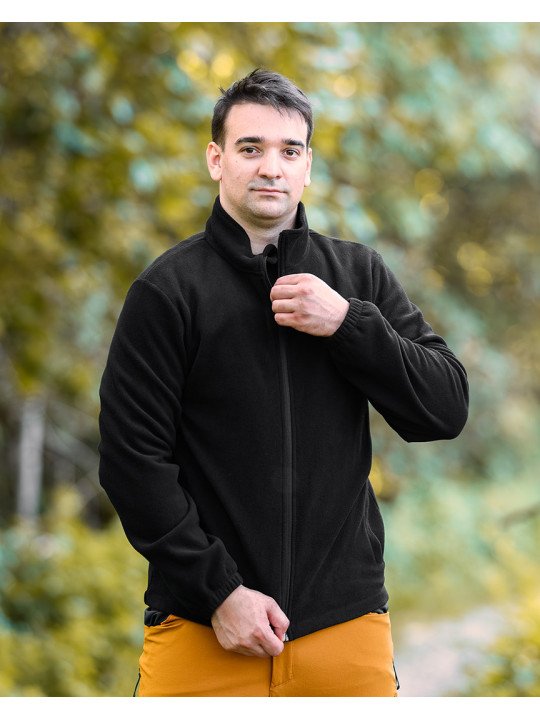 BASIC džemperis, juodas, dydis XXL