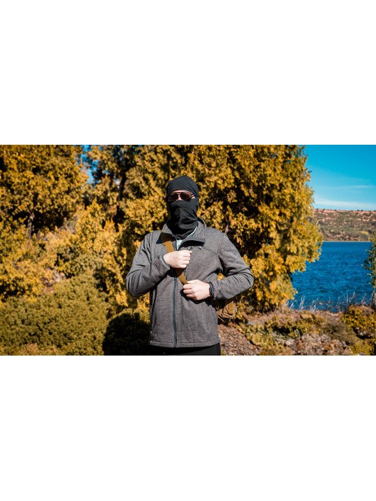 OUTDOOR džemperis su užtrauktuku, pilkos spalvos, dydis M