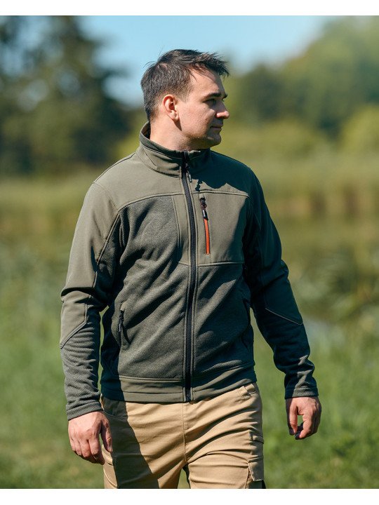 OUTDOOR minkšta striukė, žalia, M dydis