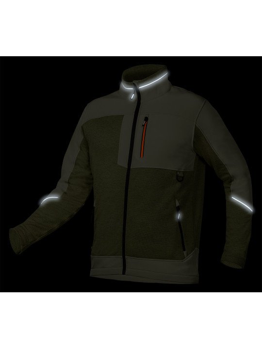 OUTDOOR minkšta striukė, žalia, XL dydis