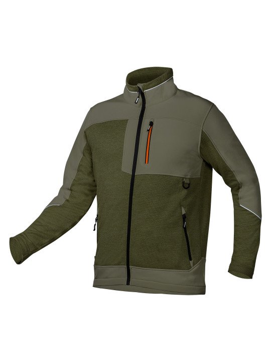 OUTDOOR minkšta striukė, žalia, nuo S iki XXXL