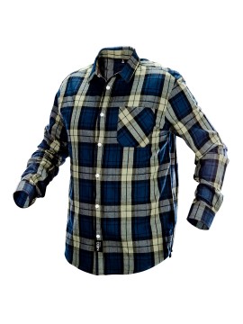 Flaneliniai vyriški marškiniai, tamsiai mėlynos, alyvinės ir juodos spalvos, dydis L - NEO darbiniai flaneliniai marškiniai (Nr.Flaneliniai vyriški marškiniai, tamsiai mėlynos, alyvinės ir juodos spalvos, dydis L (81-541-L) - NEO darbiniai flaneliniai mar