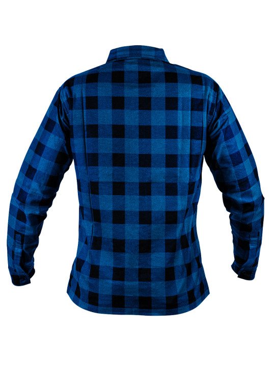 Flaneliniai marškiniai, tamsiai mėlyni, dydis XXXL