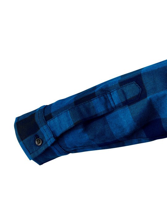 Flaneliniai marškiniai, tamsiai mėlyni, dydis XXXL