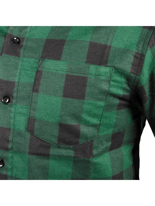 Flaneliniai marškiniai, žali, XXXL dydis