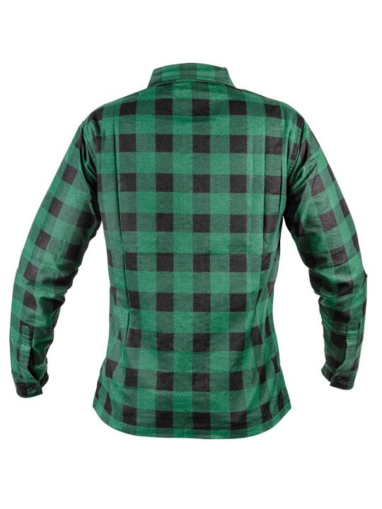 Flaneliniai marškiniai, žali, XXXL dydis