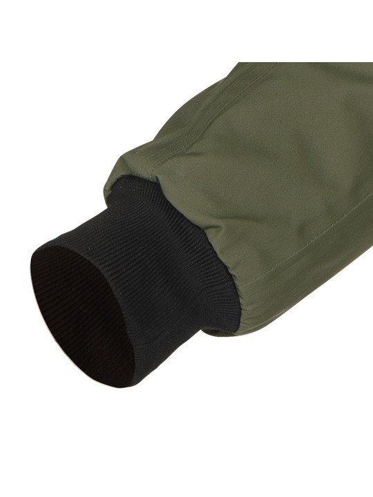 Izoliuota striukė su gobtuvu OUTDOOR, žalia, M dydis