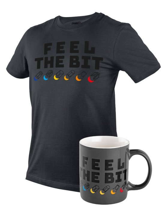 Marginti marškinėliai, FEEL THE BIT, XXL dydis