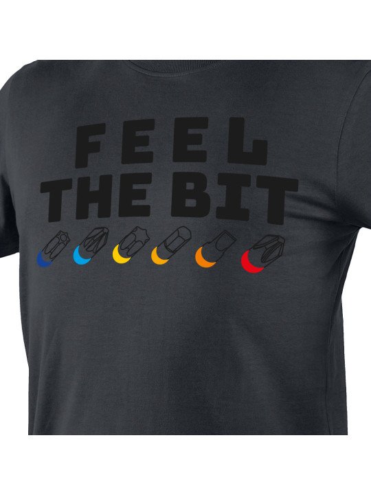 Marginti marškinėliai, FEEL THE BIT, XXL dydis