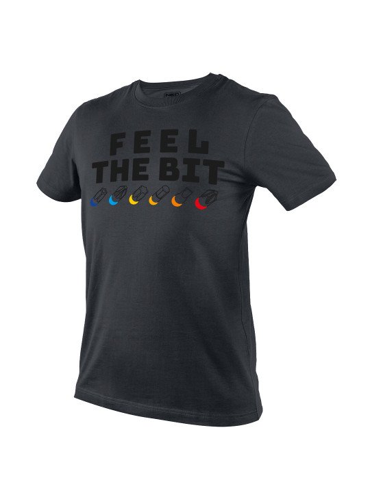 Marginti marškinėliai, FEEL THE BIT, XXL dydis