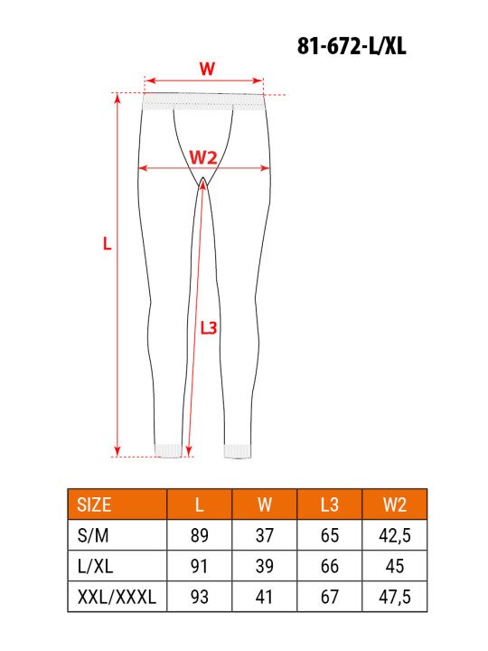 Termo kelnės COOLMAX, dydis L/XL