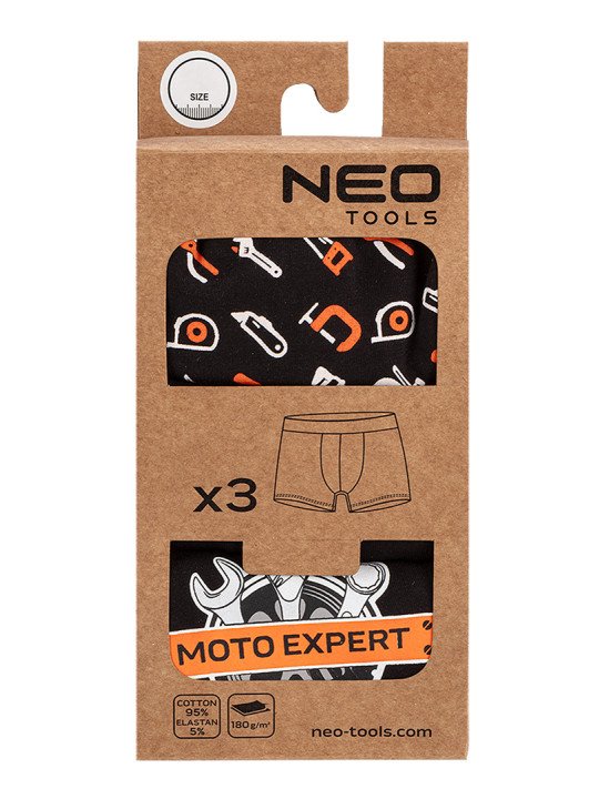 Standartiniai bokseriniai šortai, 3 pak., XL dydis