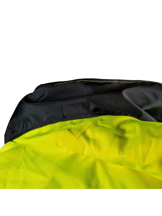 Didelio matomumo darbinė striukė, apšiltinta, geltona, dydis XL