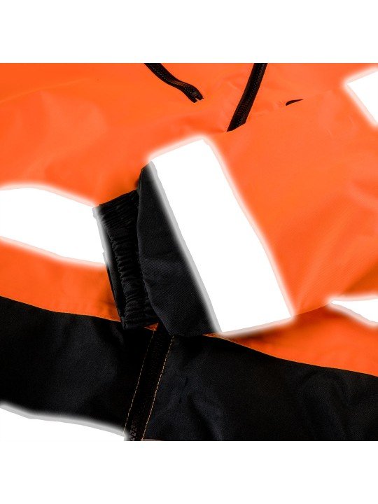 Didelio matomumo darbinė striukė, apšiltinta, ORANŽINĖ, dydis L