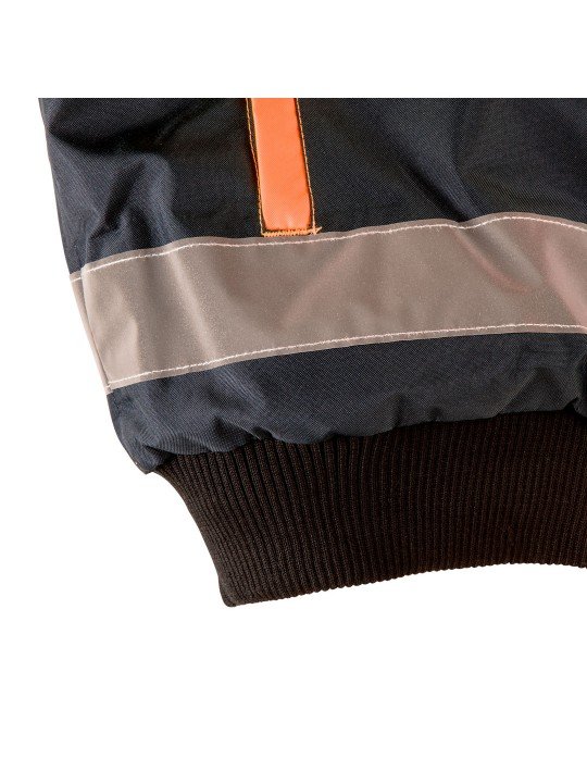 Didelio matomumo darbinė striukė, apšiltinta, ORANŽINĖ, dydis XXL