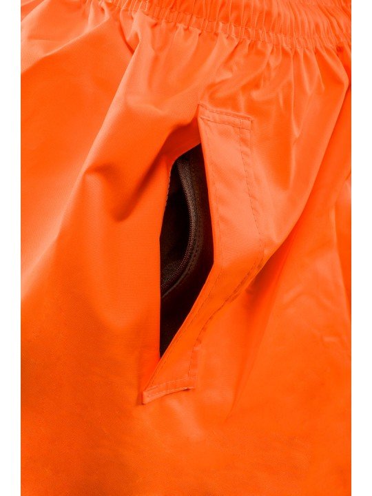 Didelio matomumo darbinės kelnės, atsparios vandeniui, oranžinės spalvos, dydis S