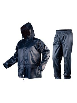 Komplektas nuo lietaus, dydis XXXL (81-800-XXXL) - Lietaus nepraleidžiantį komplektą sudaro paltas ir kelnės.