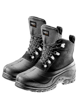Batai žieminiai, dydis 42 - NEO sniego batai vyrams yra pagrindinė įranga, skirta lauko darbams žiemą.Batai žieminiai, dydis 42 (82-133) - NEO sniego batai vyrams yra pagrindinė įranga, skirta lauko darbams žiemą.