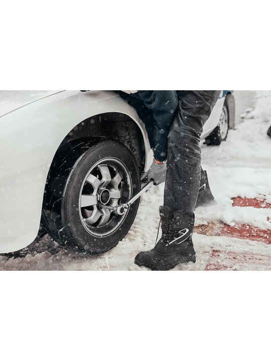 Sniego batai su šviesą atspindinčiomis juostelėmis, 46 dydis