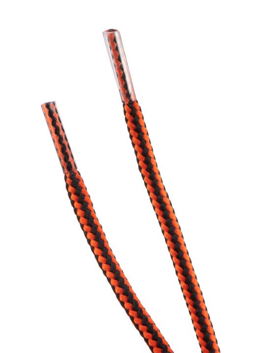 Darbo batų raišteliai 120cm, oranžinės ir juodos spalvos